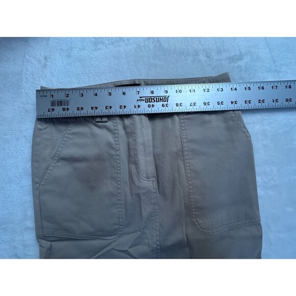 Peserico Womens Beige Knee-Length Straight Pencil Skirt Size 40 Stretch Italy - Picture 5 of 8